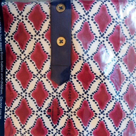 CABANA LIFE Upf 50 Rosewood Button Down Dress Blue Pink Button NEW w/o packaging - Picture 5 of 13